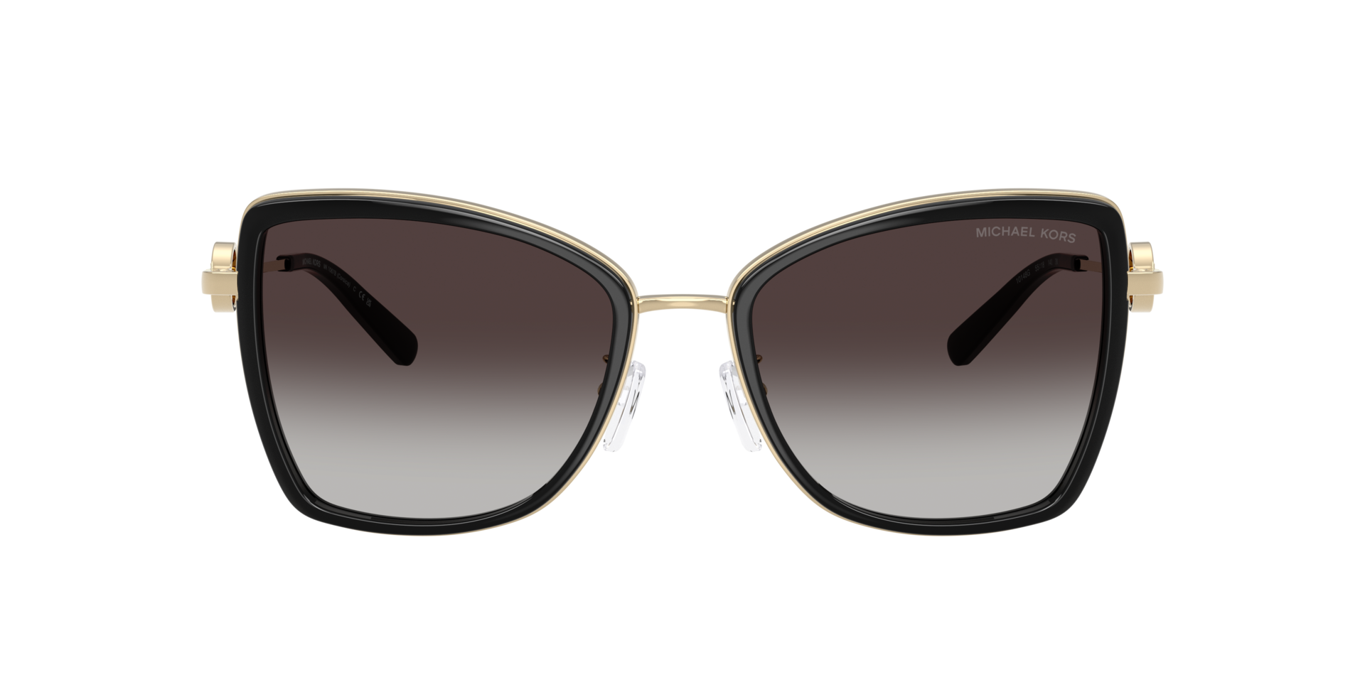 MK1067B Hellgold & Schwarz MetallSunglass Frames von B24, mit getönten Gläsern