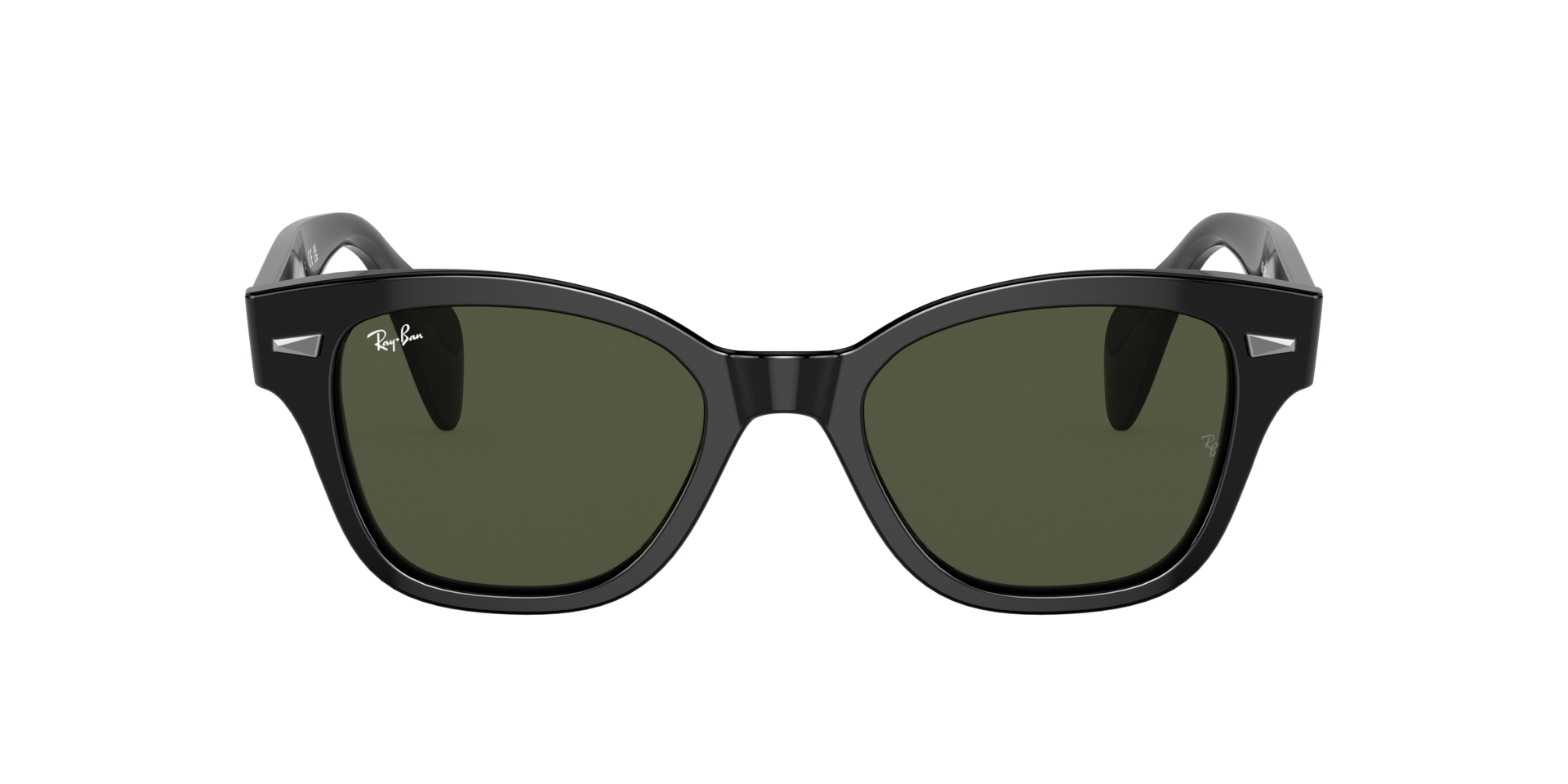 RB0880S Zwart KunststofSunglass Frames van B24, met getinte lenzen