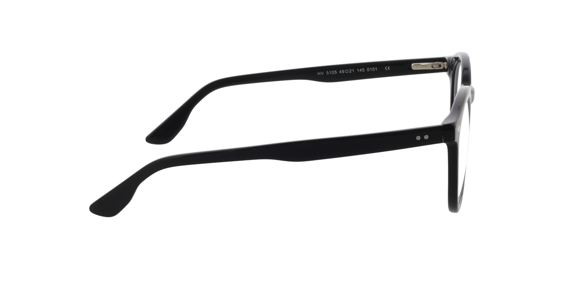 Brooke Schwarz AcetatEyeglass Frames von B24, Seitenansicht