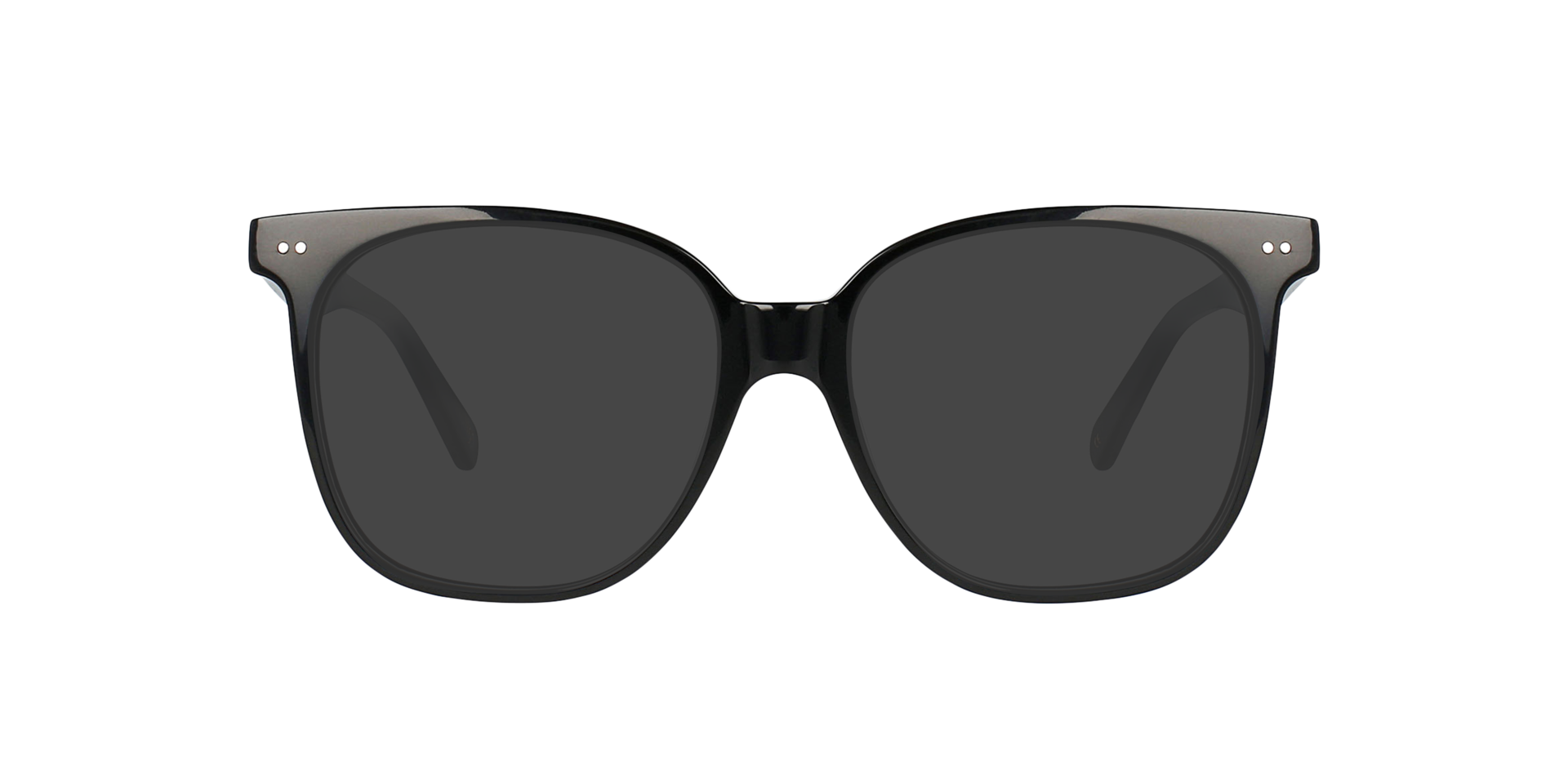 Big Mama Jet Black AcetaatEyeglass Frames van B24, met getinte lenzen