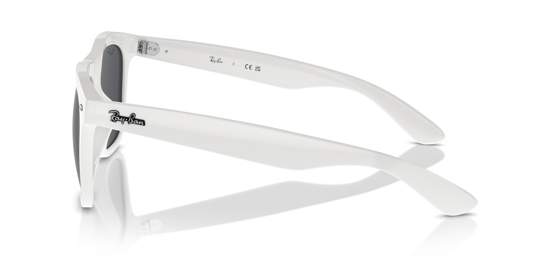 RB4260D Weiß KunststoffSunglass Frames von B24, Seitenansicht