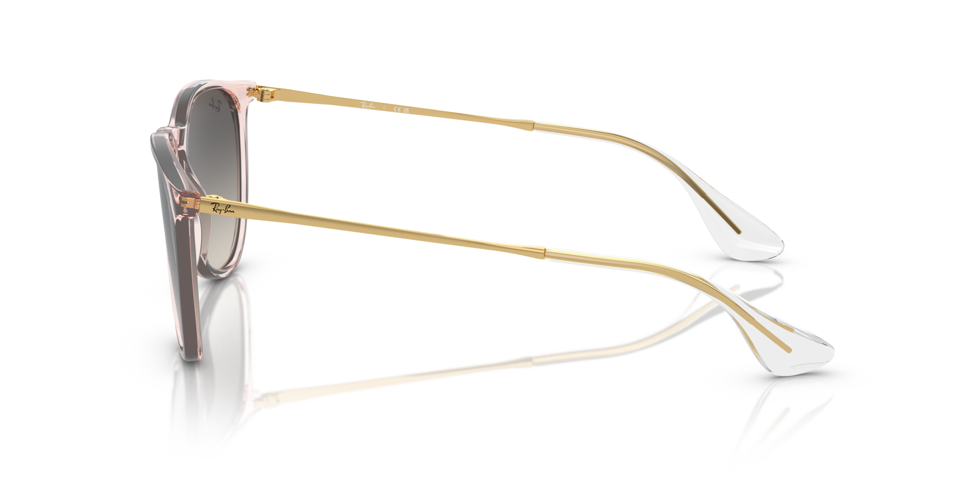 RB4171 Transparant Roze KunststofSunglass Frames van B24, Zijaanzicht
