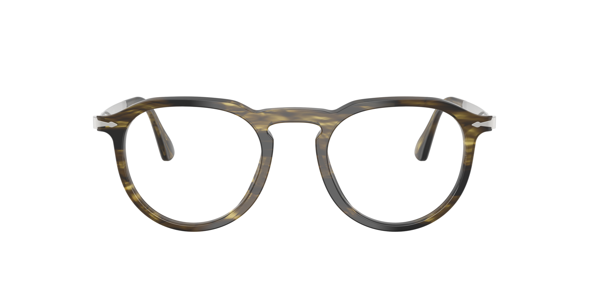 Striped Black & Olive Green PO3387V -  Acetate Brillen