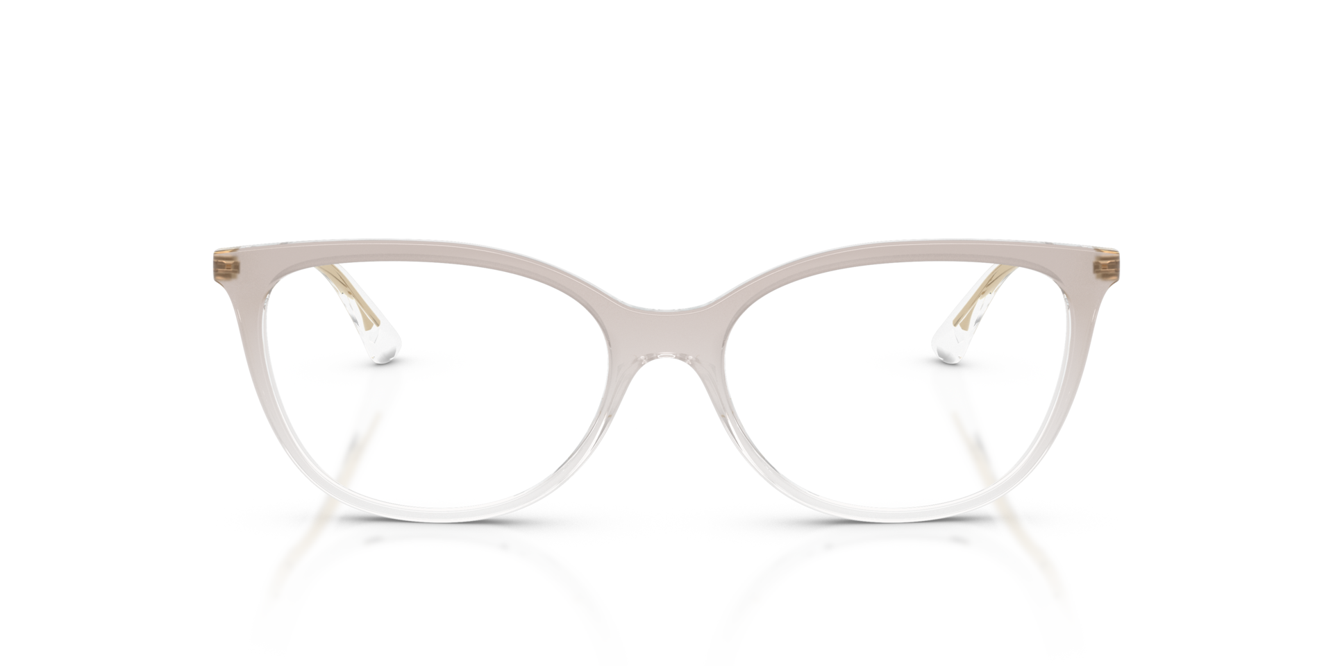 VO5673 Transparent Gradient Brown KunststoffEyeglass Frames von B24, Vorderansicht