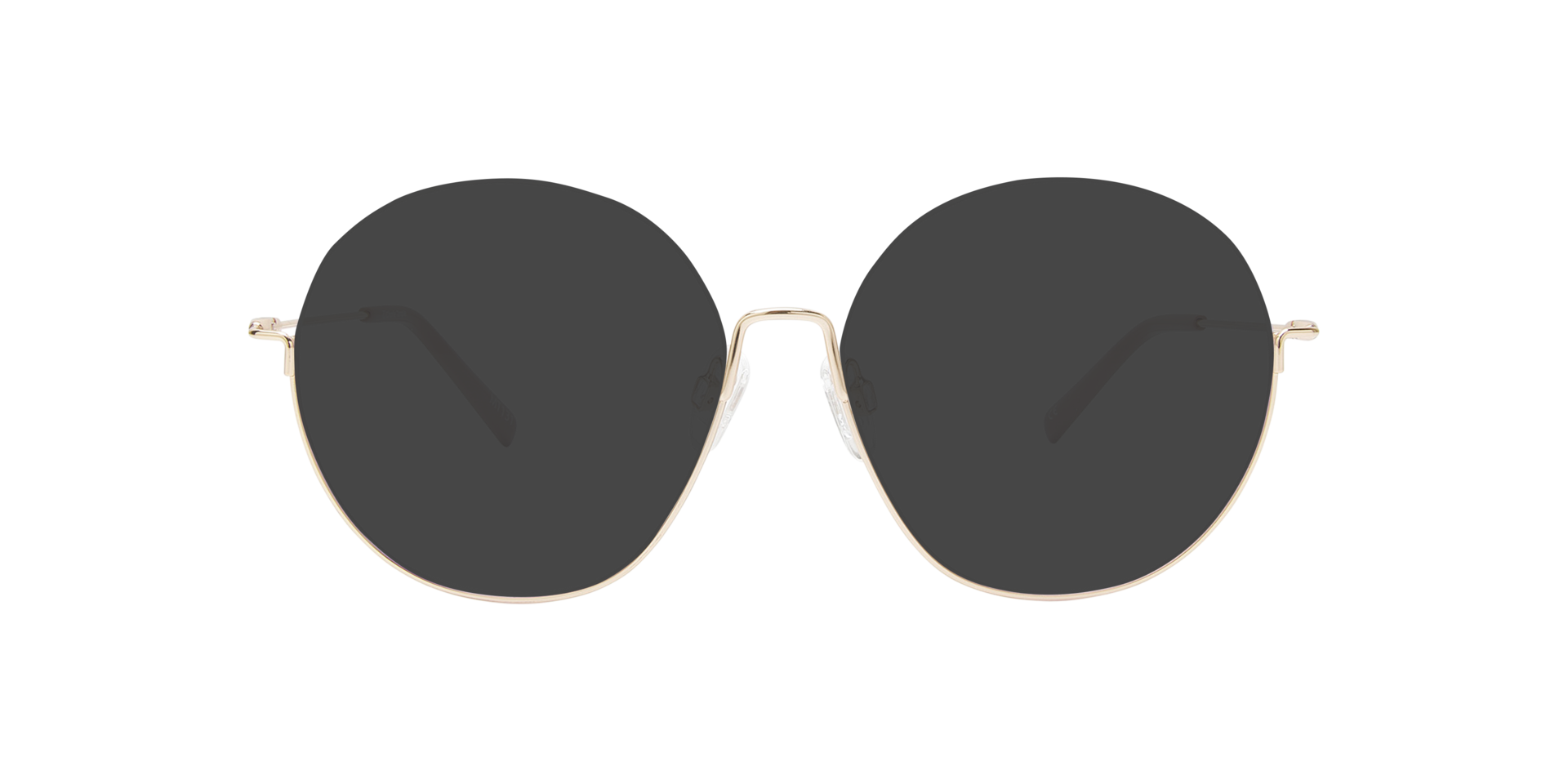 Orianna Light Gold Metal MetaalEyeglass Frames van B24, met getinte lenzen