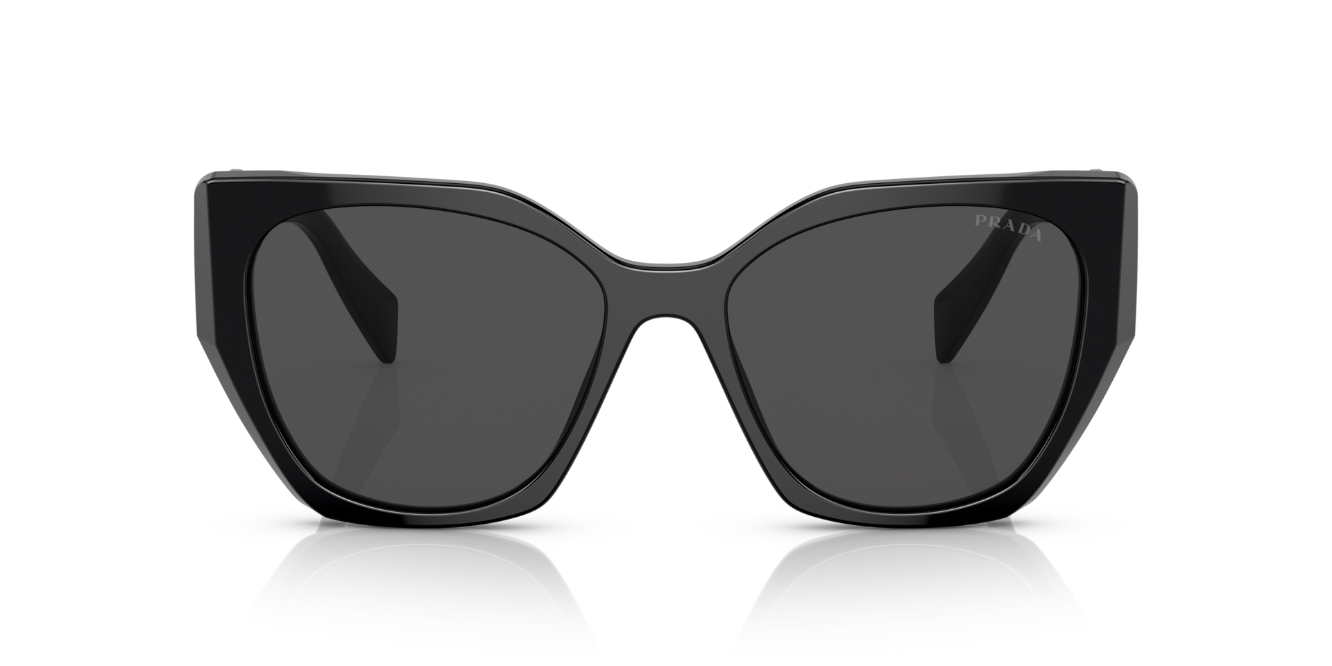 PR 19ZS Schwarz AcetatSunglass Frames von B24, Vorderansicht