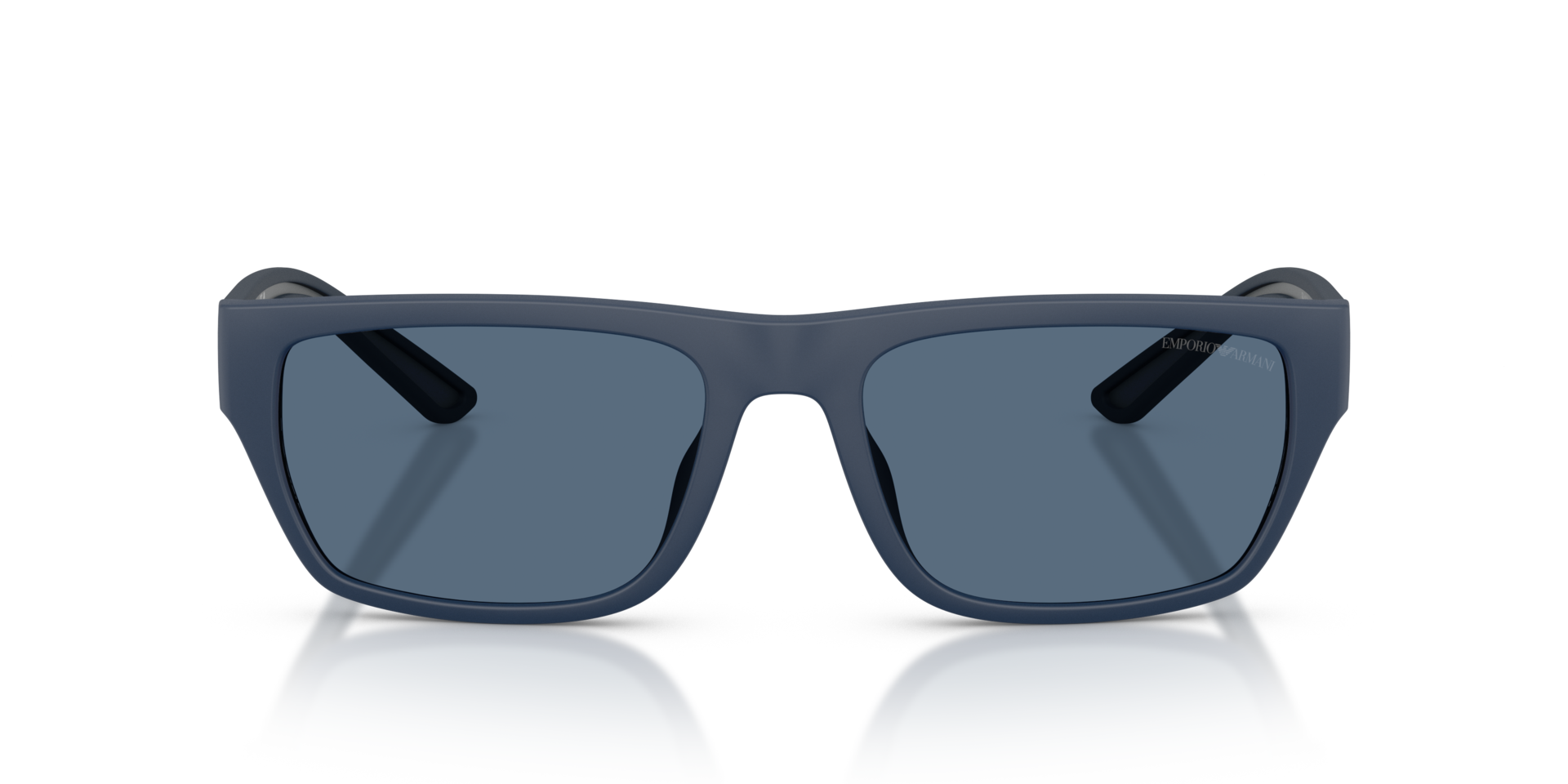 EA4267U Rubberized Matte Blue KunststofSunglass Frames van B24, Vooraanzicht