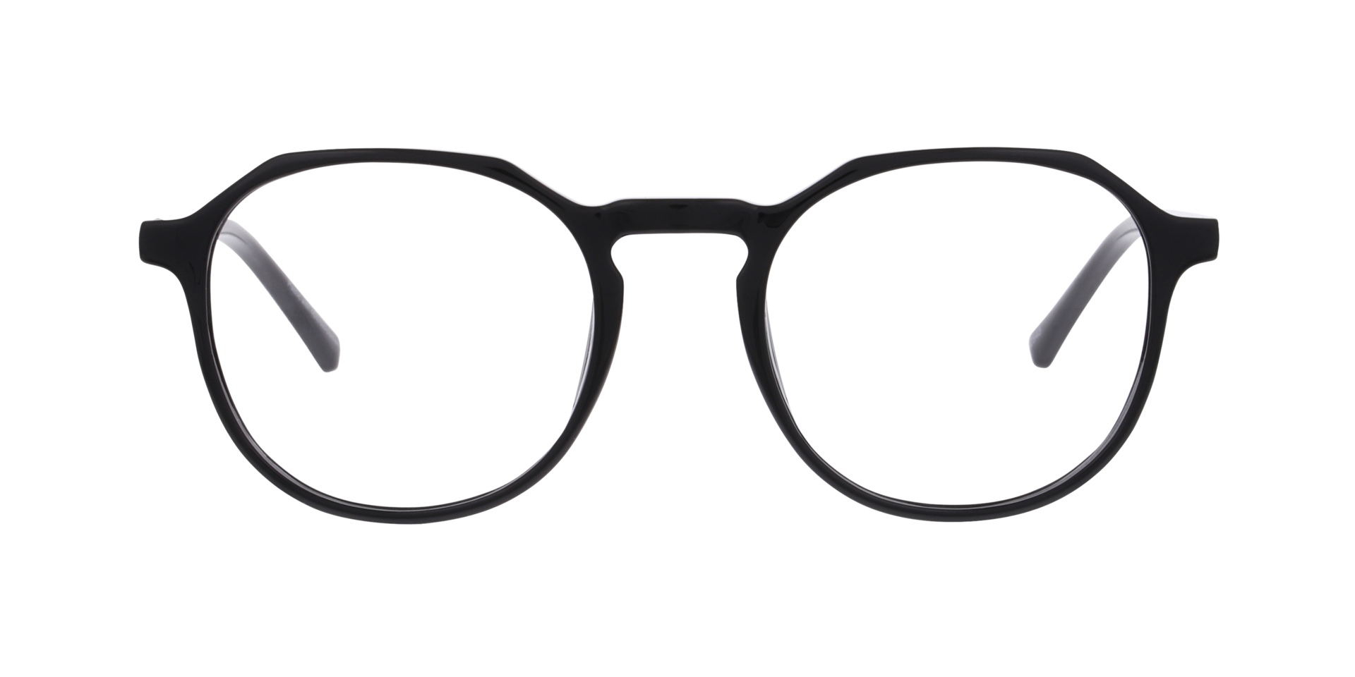 Marmor Schwarz KunststoffEyeglass Frames von B24, Vorderansicht