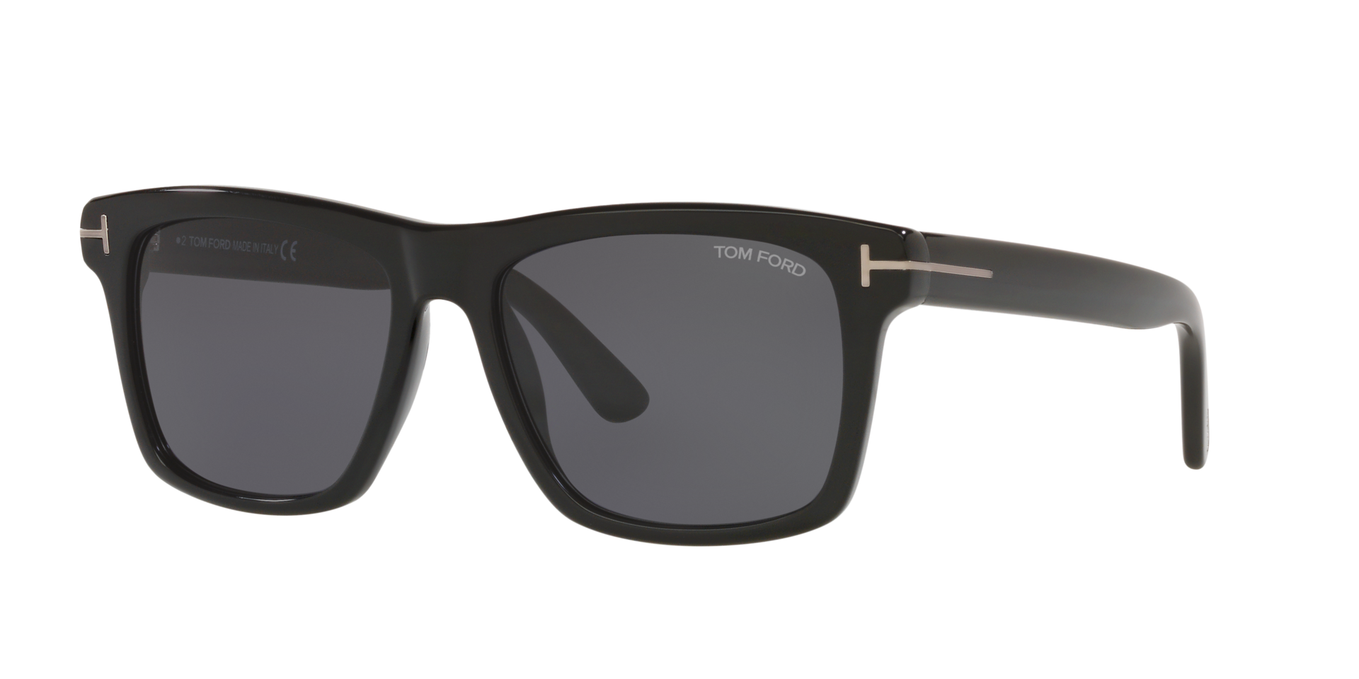 FT0906-N Glänzendes Schwarz AcetatSunglass Frames von B24, Dreiviertelansicht