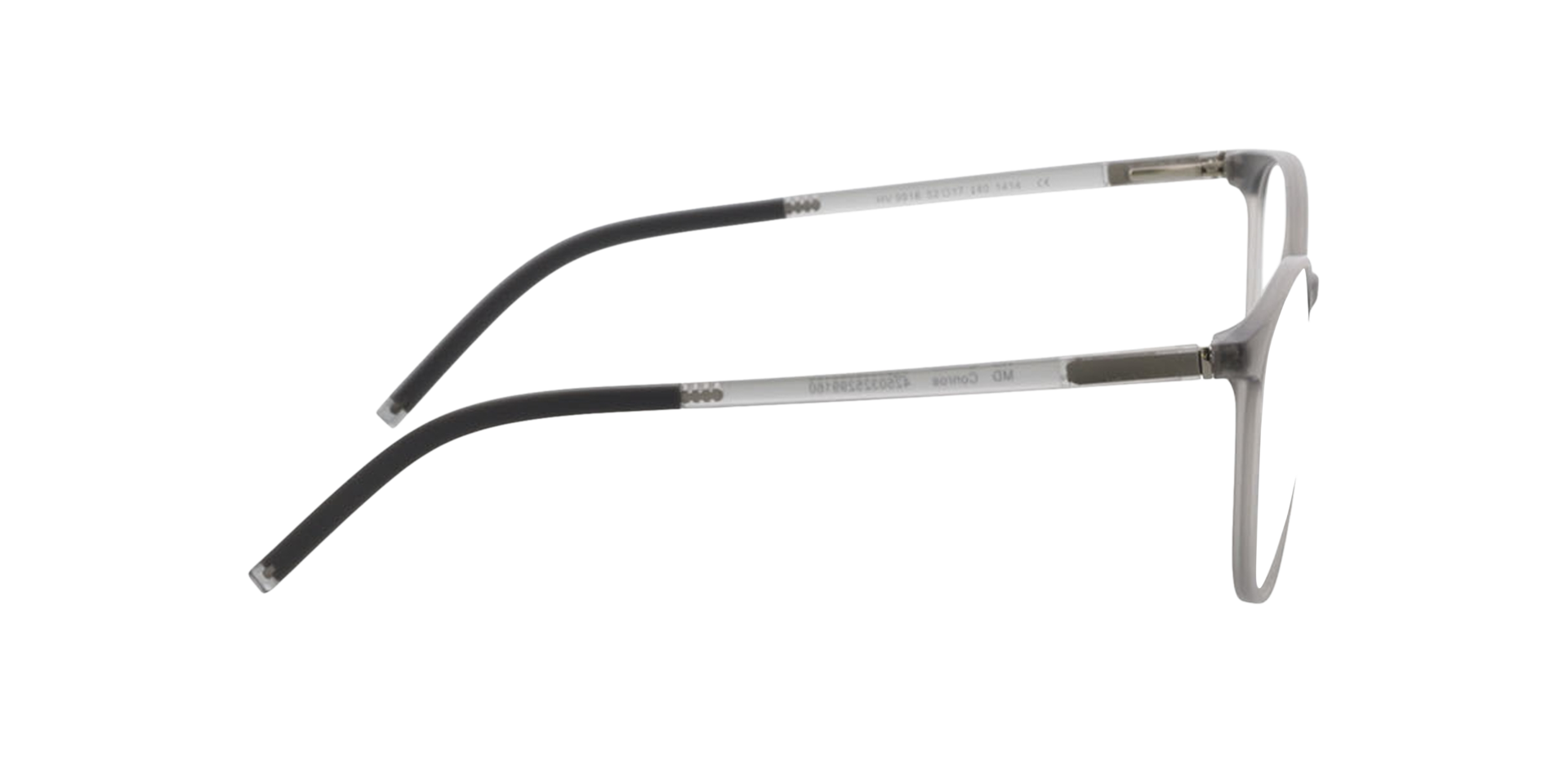 Conroe Kristalgrijs KunststofEyeglass Frames van B24, Zijaanzicht