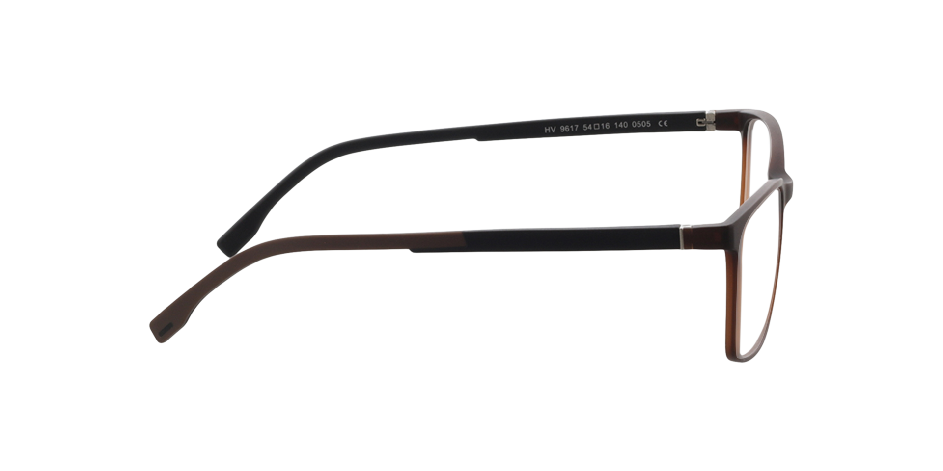 Pecos Crystal Braun KunststoffEyeglass Frames von B24, Seitenansicht