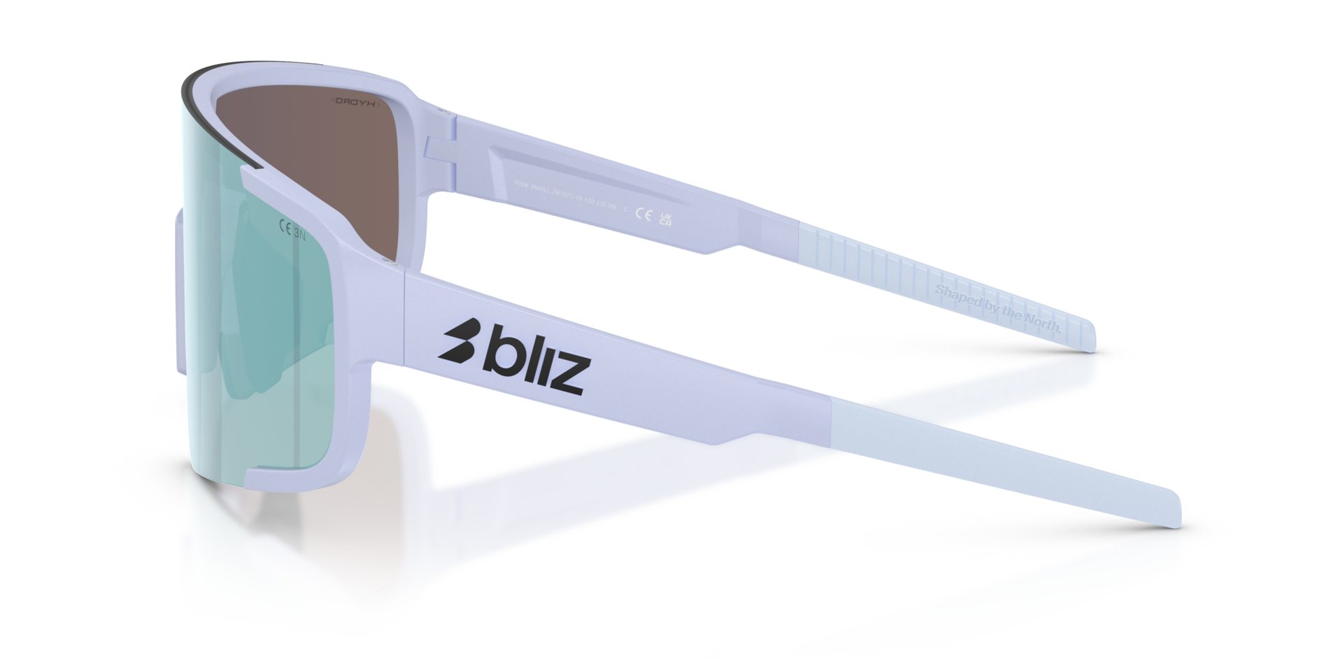 ZB7021 Matte Lavender KunststoffSunglass Frames von B24, Seitenansicht