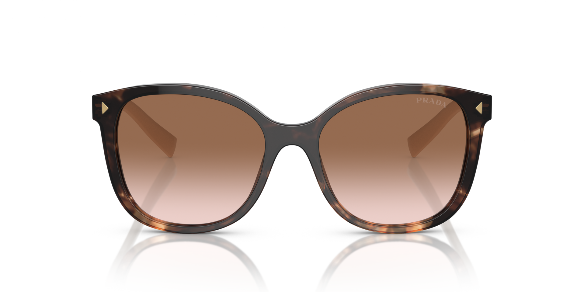 PR 22ZS Karamell Tortoise AcetatSunglass Frames von B24, Vorderansicht