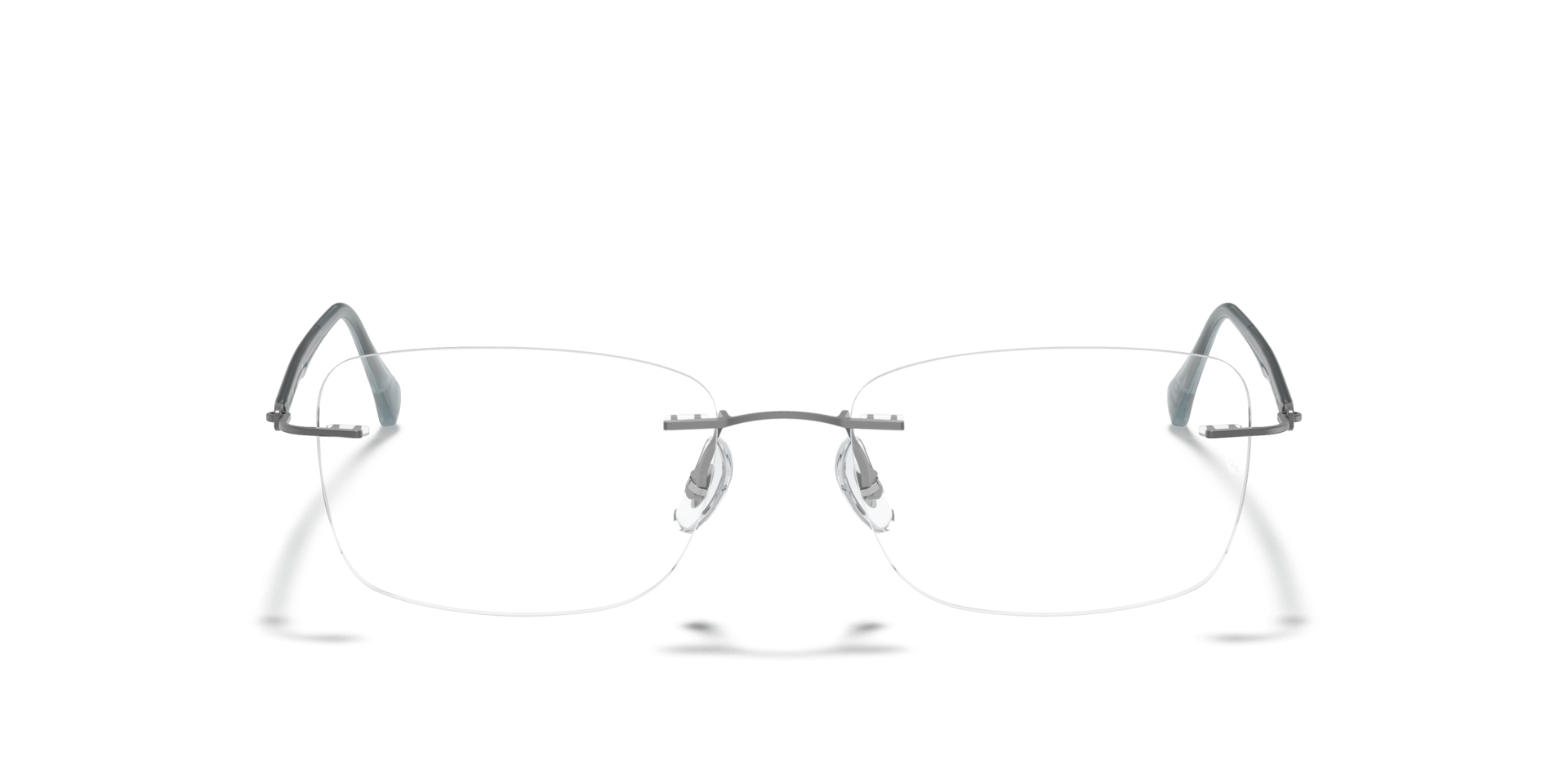 RB8725 Staalgrijs TitaanEyeglass Frames van B24, Vooraanzicht