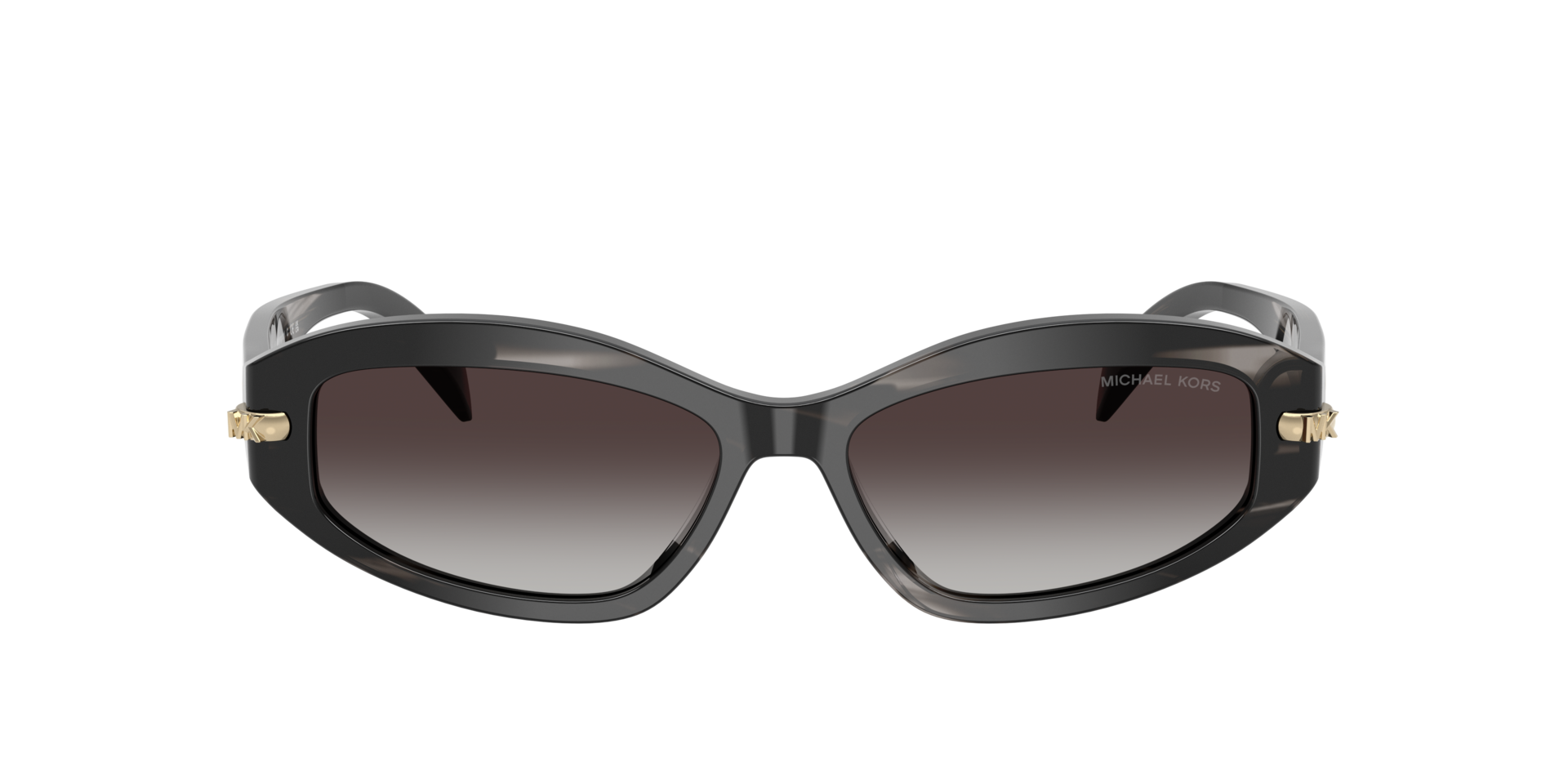 MK2260D Zwart Hoorn AcetaatSunglass Frames van B24, met getinte lenzen