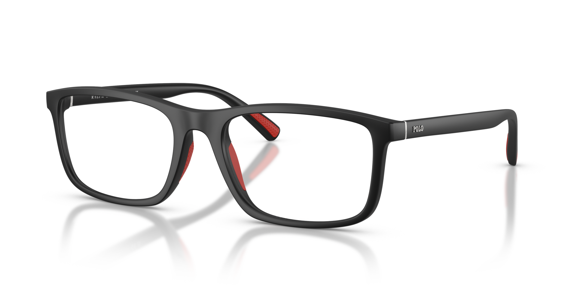 PH2291U Matzwart KunststofEyeglass Frames van B24, Hoekweergave