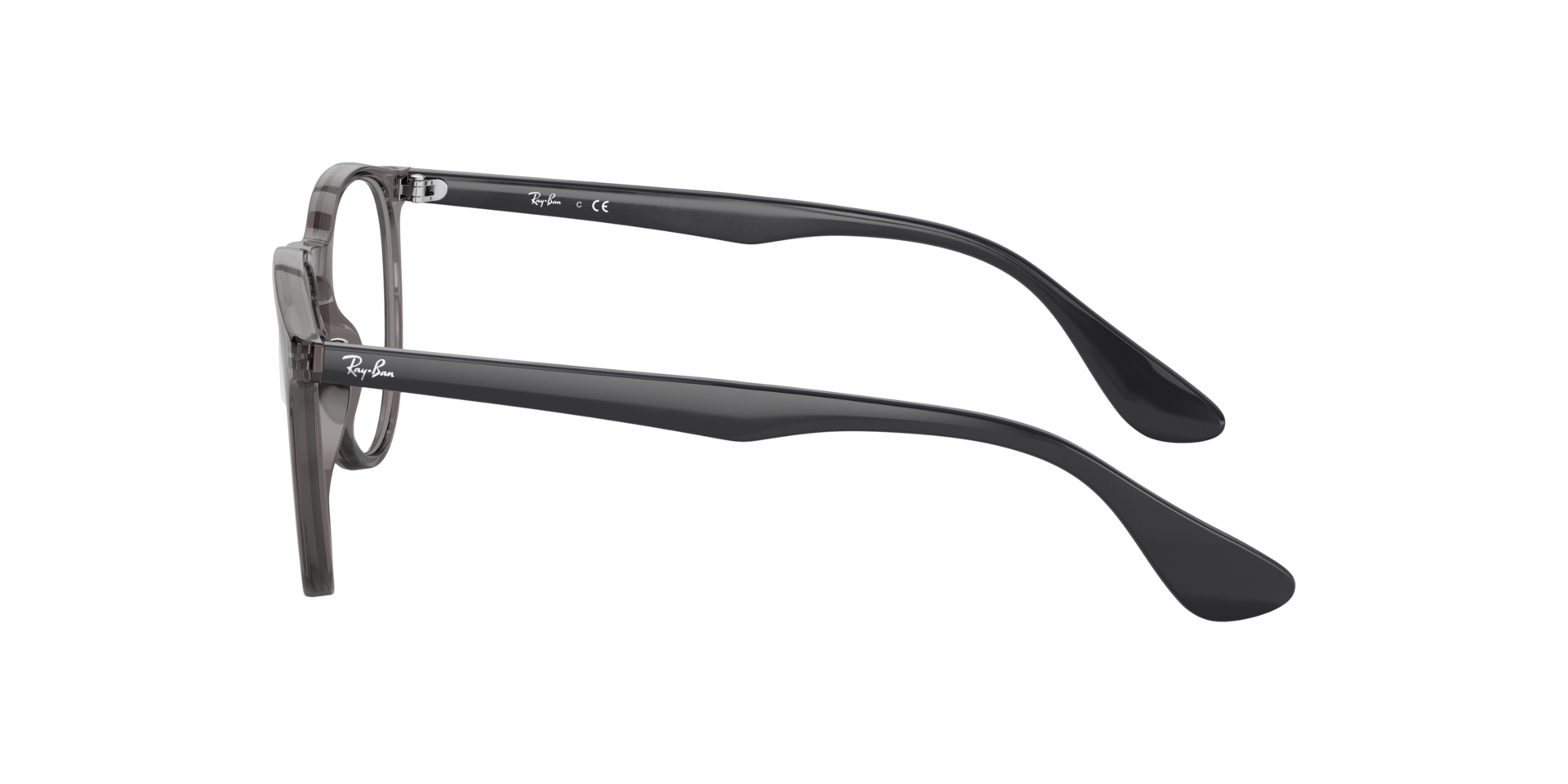 RB7046 Transparant grijs KunststofEyeglass Frames van B24, Zijaanzicht
