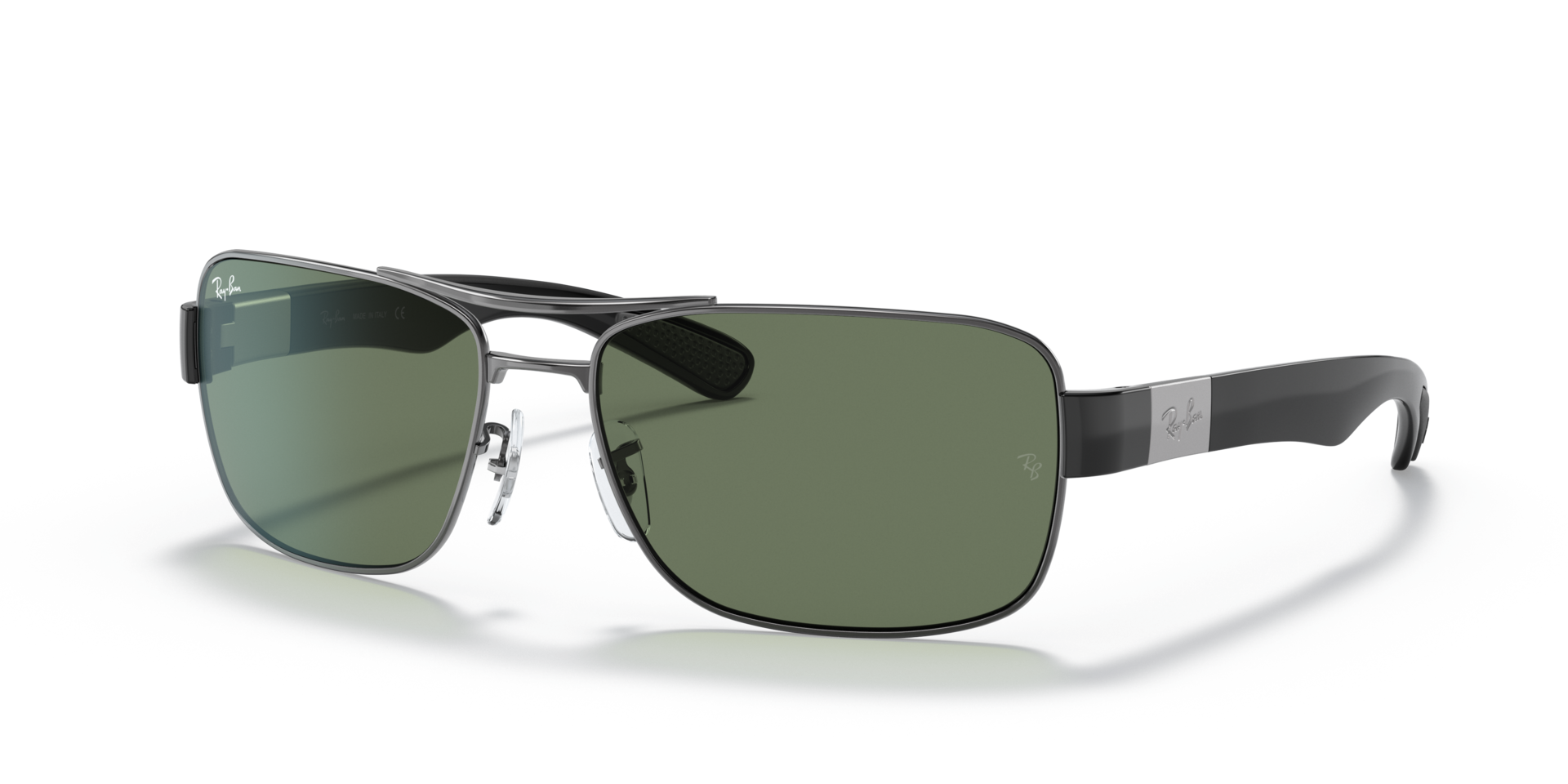 RB3522 Gunmetal MetallSunglass Frames von B24, Dreiviertelansicht