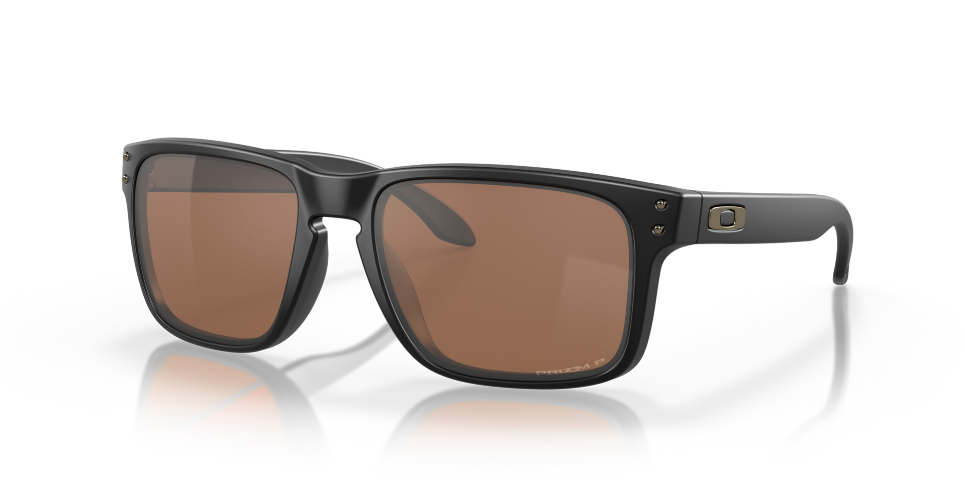 Holbrook™ Matzwart KunststofSunglass Frames van B24, Hoekweergave