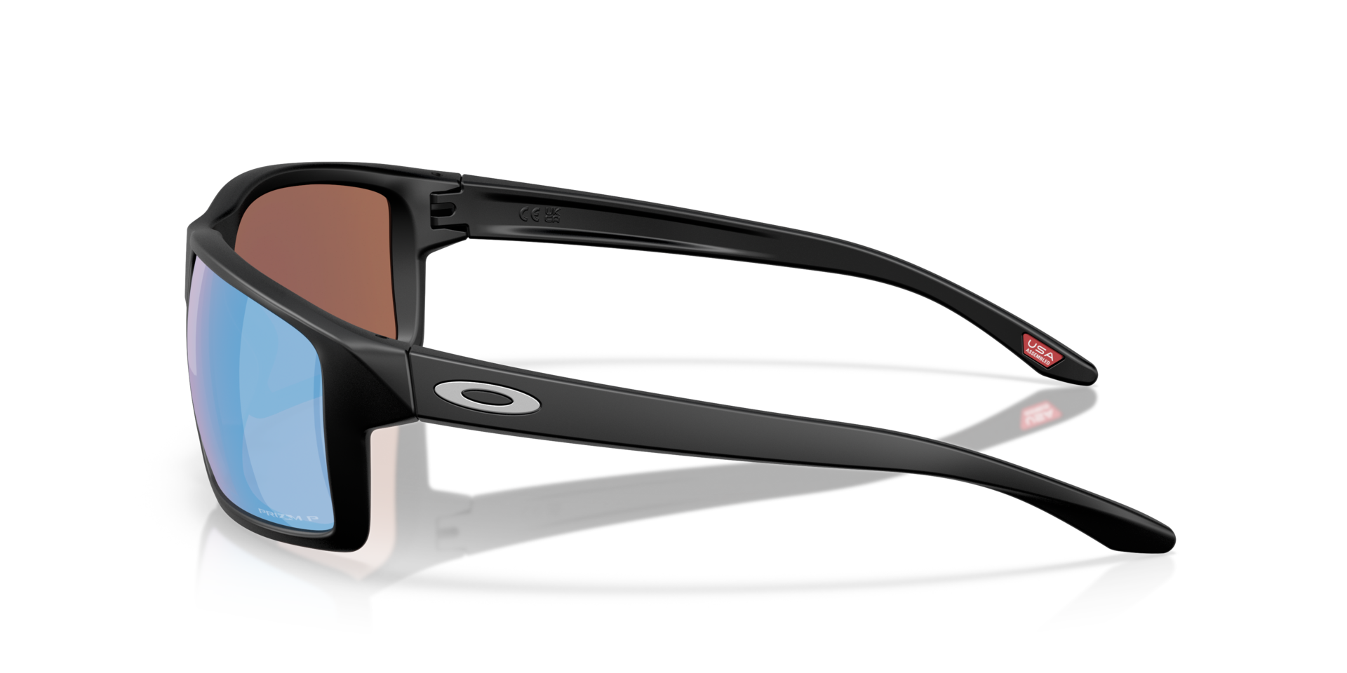 Gibston XL Matt Schwarz KunststoffSunglass Frames von B24, Seitenansicht