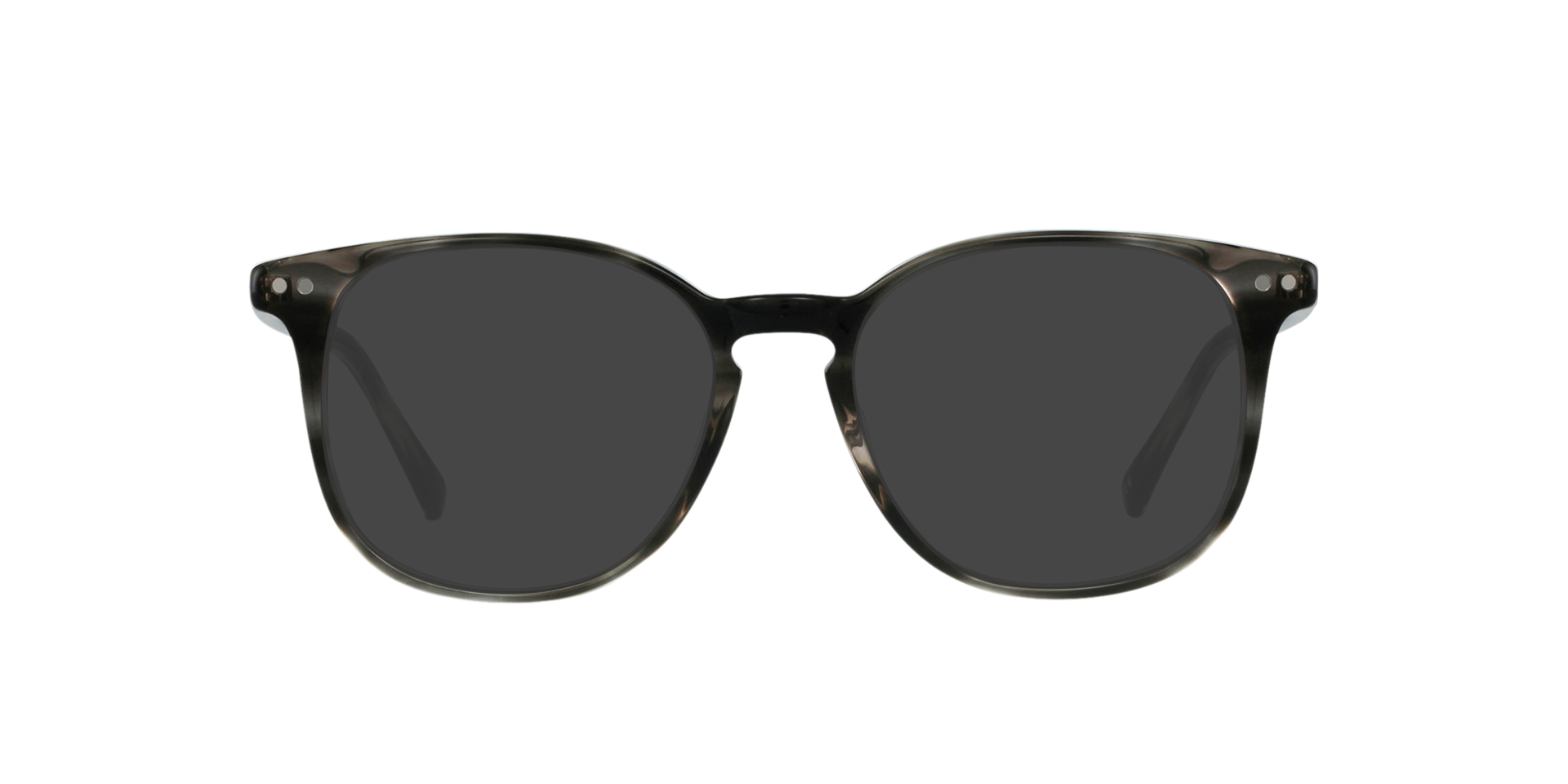 BARRON Striped Gainsboro AcetatEyeglass Frames von B24, mit getönten Gläsern
