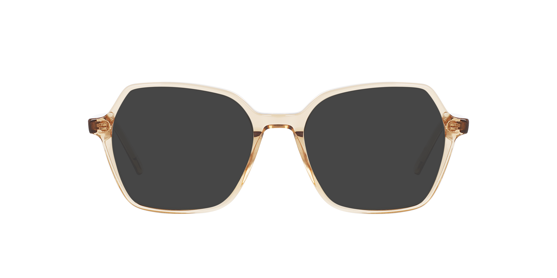 Dalya Crystal Caramel AcetaatEyeglass Frames van B24, met getinte lenzen