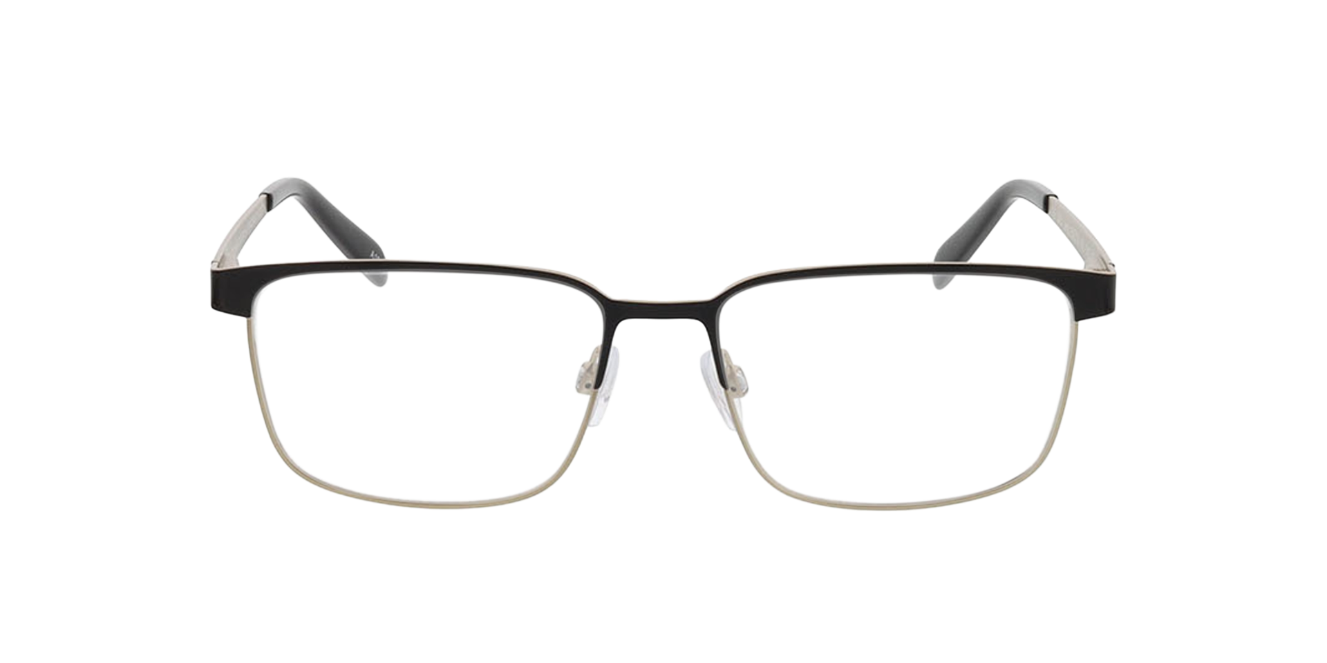 Jerry Black  &  Matt Silver MetallEyeglass Frames von B24, Vorderansicht