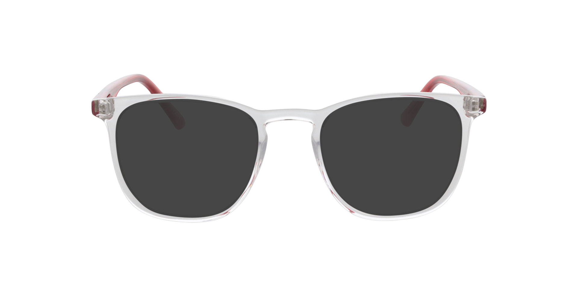 Utah Kristal & rood AcetaatEyeglass Frames van B24, met getinte lenzen