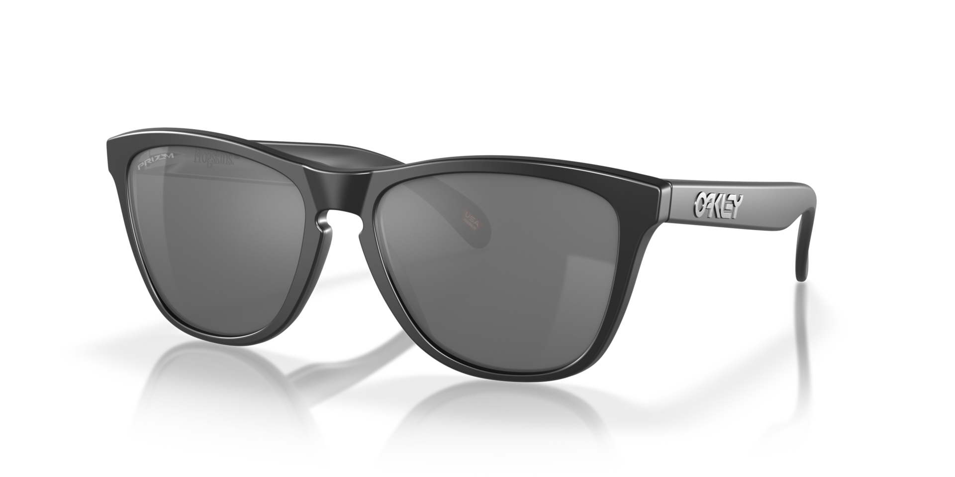 Frogskins™ Matt Schwarz KunststoffSunglass Frames von B24, Dreiviertelansicht