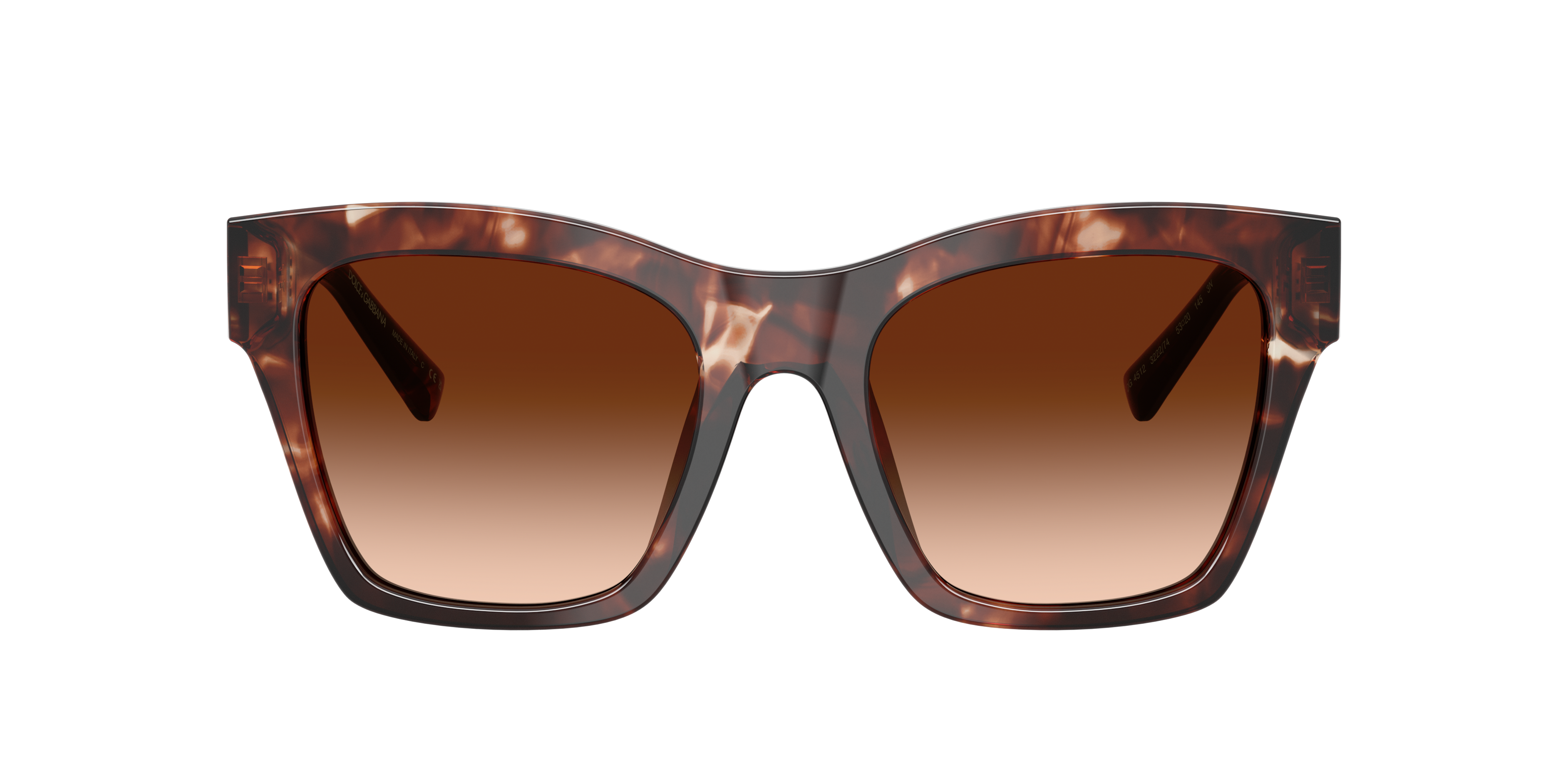 Dolce&Gabbana Damen Dark Red Havana,Black 8056262578919 Dark Red Havana/Black, Size: Large