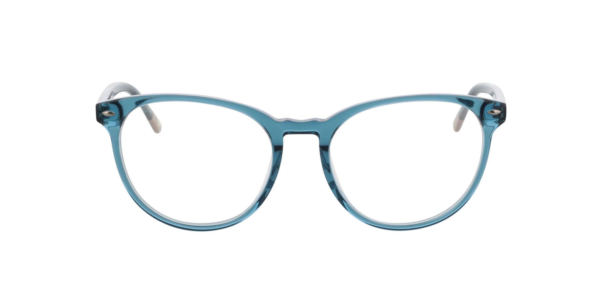 London Kristal blauw  &  lichtroze bovenkant AcetaatEyeglass Frames van B24, Vooraanzicht