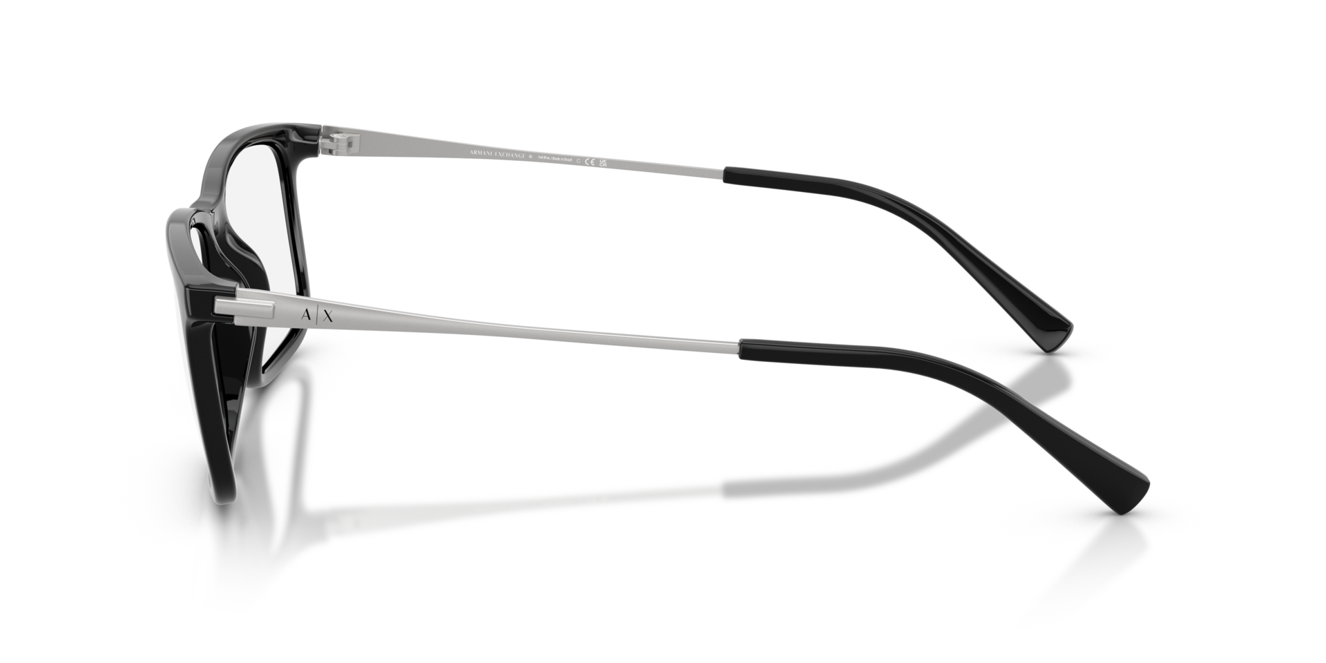 AX3148U Schwarz glänzend KunststoffEyeglass Frames von B24, Seitenansicht