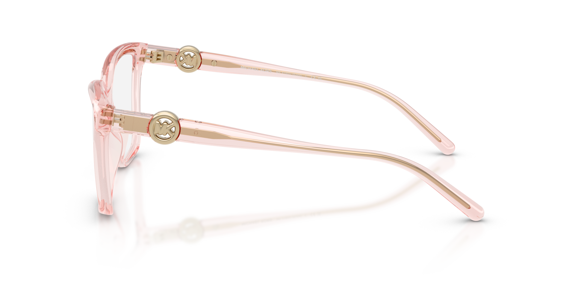 MK4180U Light Pink Transparent KunststofEyeglass Frames van B24, Zijaanzicht