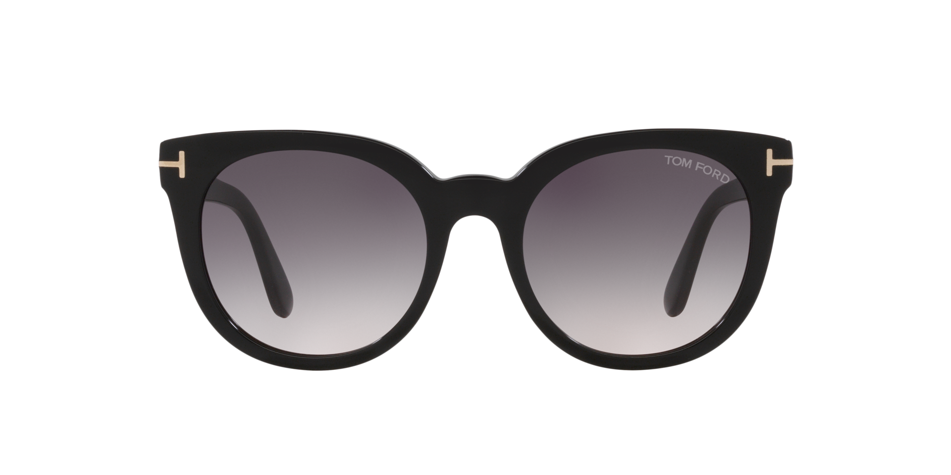 Moira Glänzendes Schwarz AcetatSunglass Frames von B24, Vorderansicht
