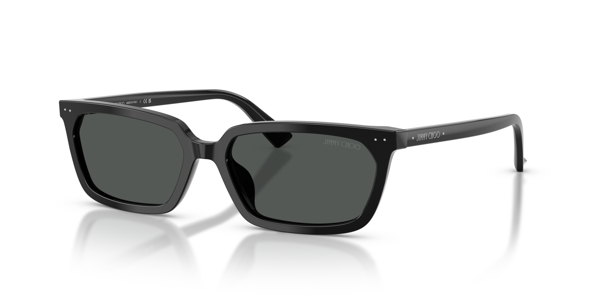 JC5050U Zwart AcetaatSunglass Frames van B24, Hoekweergave