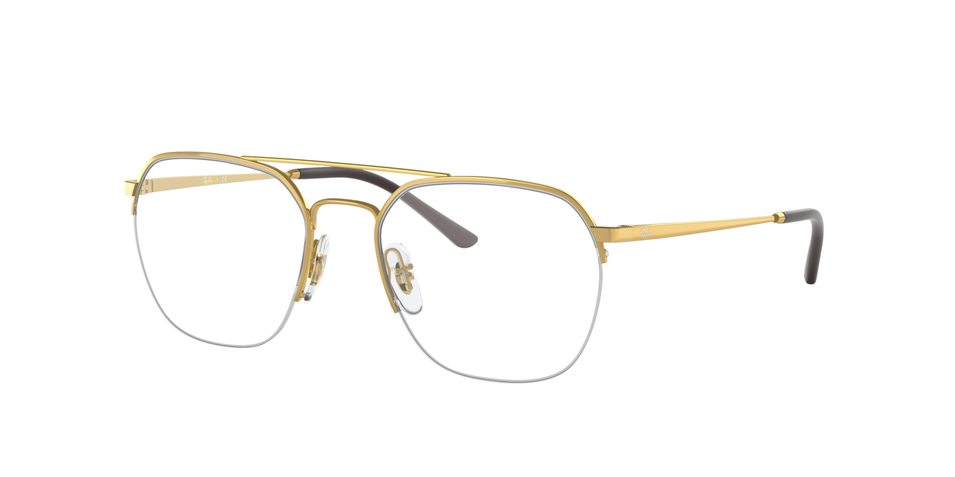 RB6444 Arista Gold MetallEyeglass Frames von B24, Dreiviertelansicht