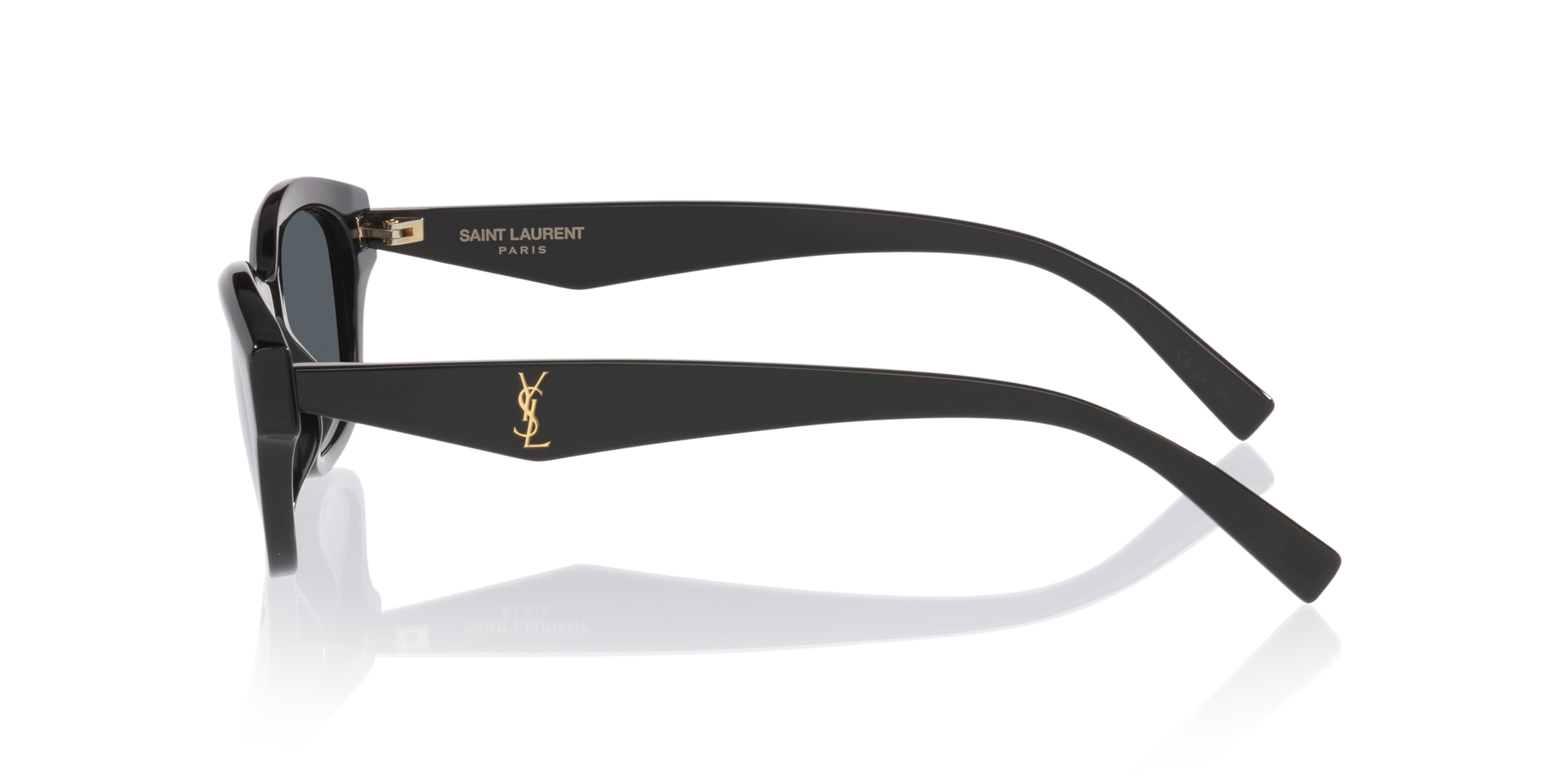 Sl M172 Zwart AcetaatSunglass Frames van B24, Zijaanzicht