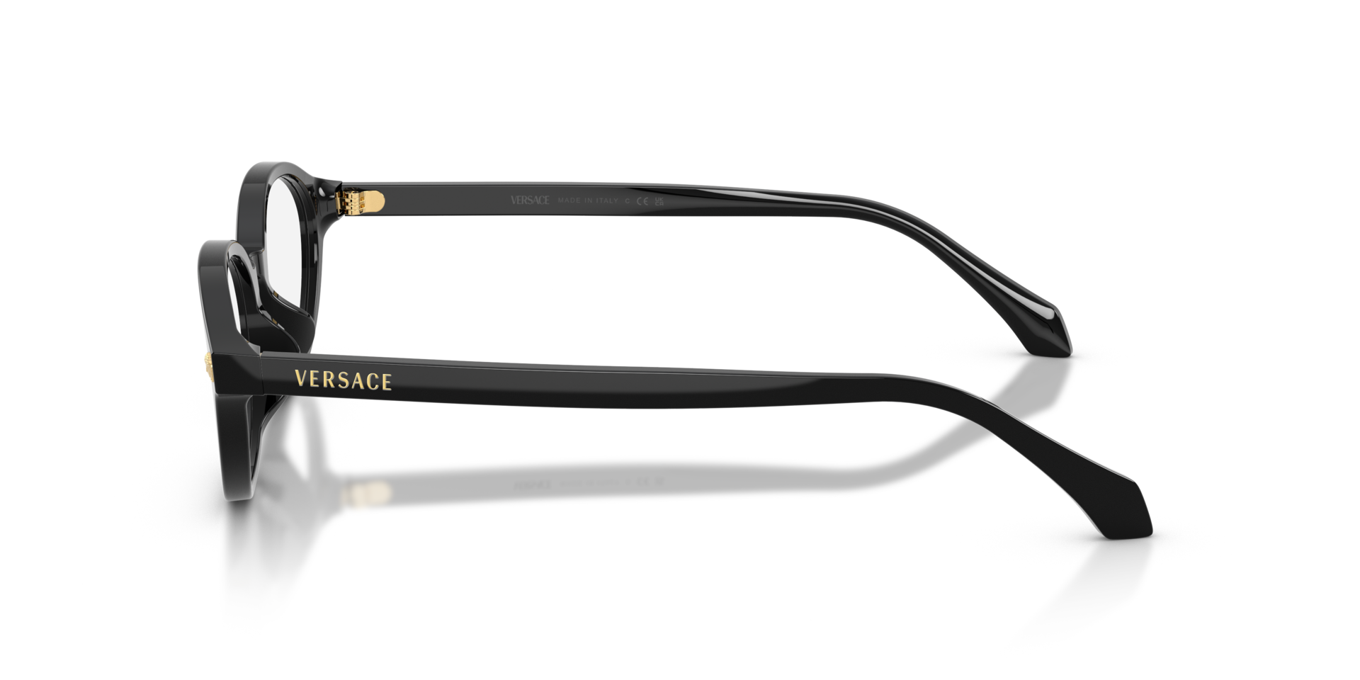 VE3393D Zwart AcetaatEyeglass Frames van B24, Zijaanzicht