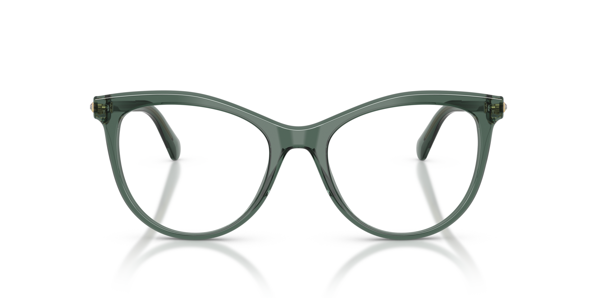 SK2064 Transparent Grün AcetatEyeglass Frames von B24, Vorderansicht