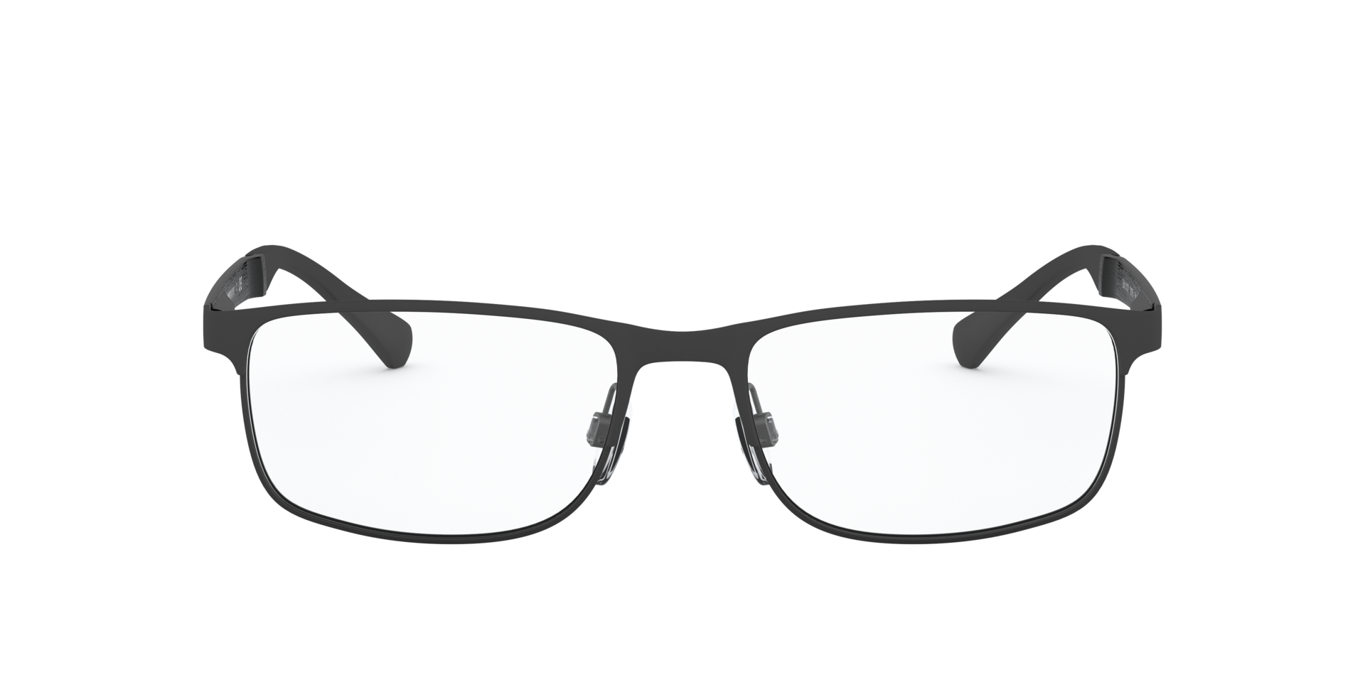 EA1112 Rubber Black MetallEyeglass Frames von B24, Vorderansicht