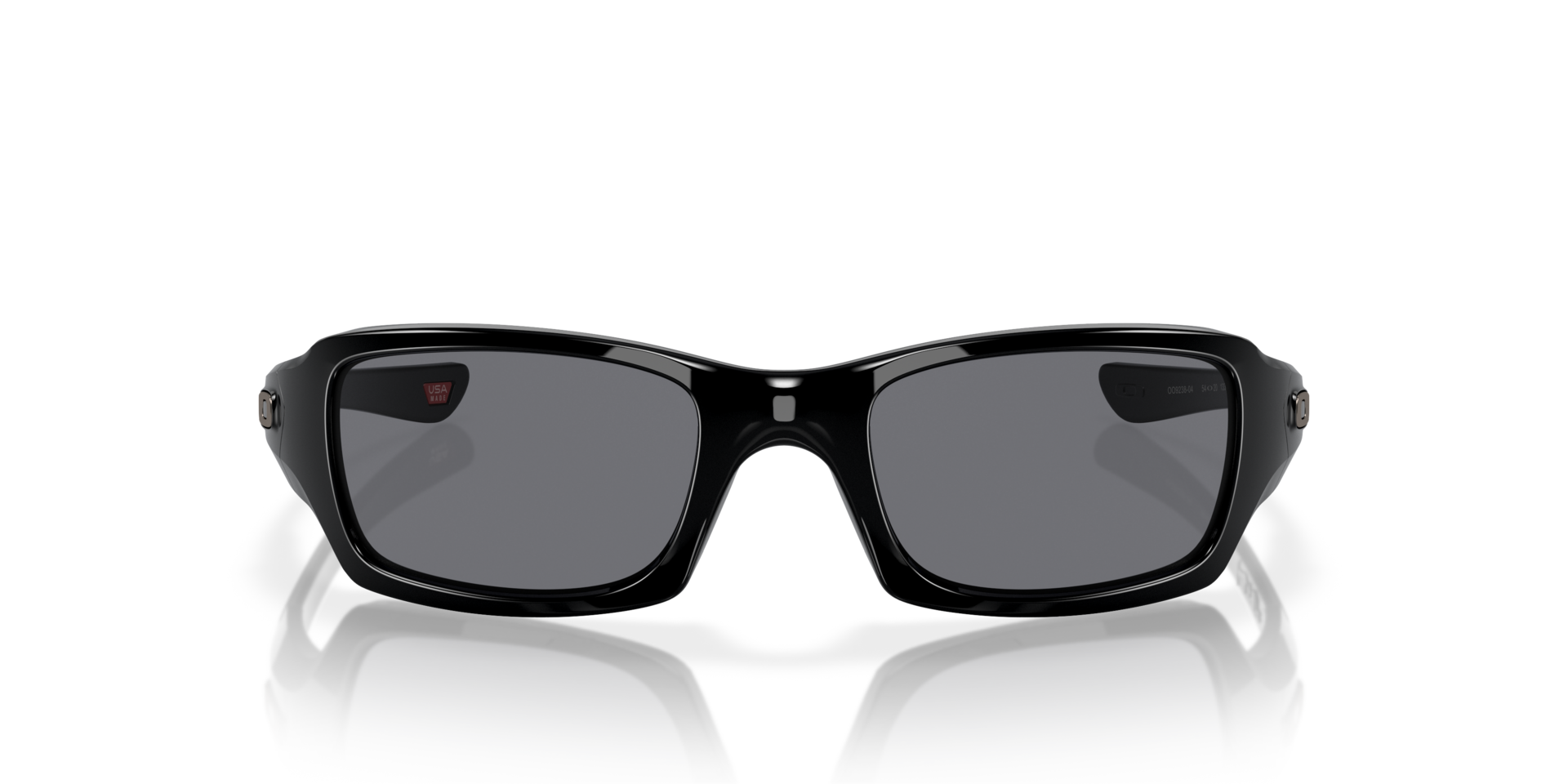 Fives Squared® Schwarz glänzend KunststoffSunglass Frames von B24, Vorderansicht