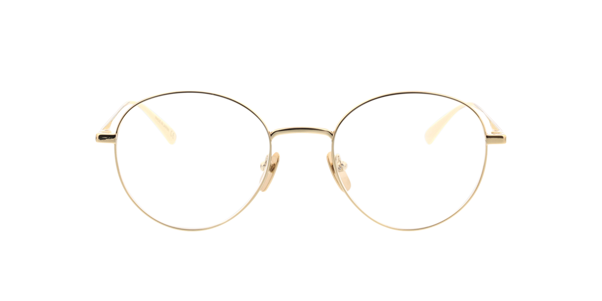 GG0337O Glänzendes Gold MetallEyeglass Frames von B24, Vorderansicht
