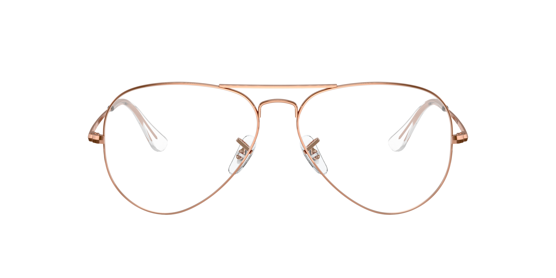 RB6489 Roségoud MetaalEyeglass Frames van B24, Vooraanzicht