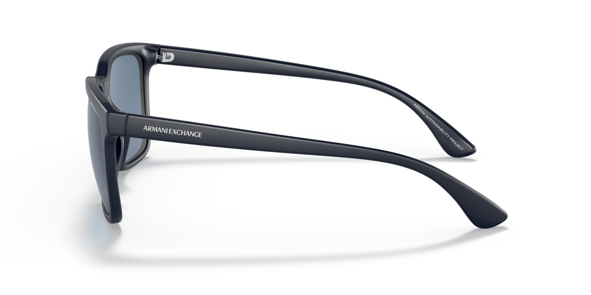 AX4112SU Dark Matte Blue KunststofSunglass Frames van B24, Zijaanzicht