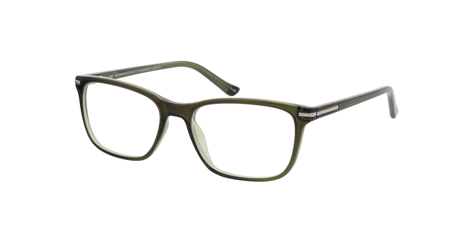 Lexington Kristal donkergroen KunststofEyeglass Frames van B24, Hoekweergave