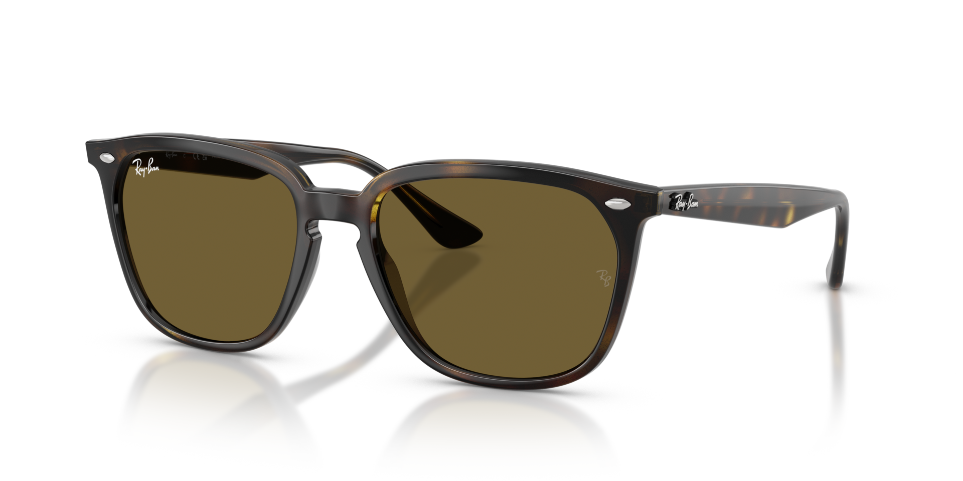 RB4362 Havana KunststoffSunglass Frames von B24, Dreiviertelansicht