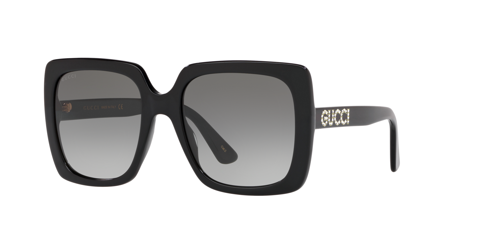 GG0418S Zwart AcetaatSunglass Frames van B24, Hoekweergave