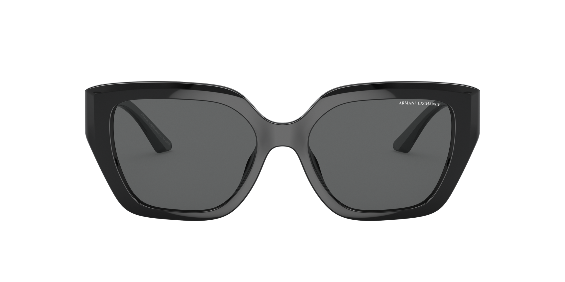 AX4125SU Schwarz glänzend KunststoffSunglass Frames von B24, mit getönten Gläsern