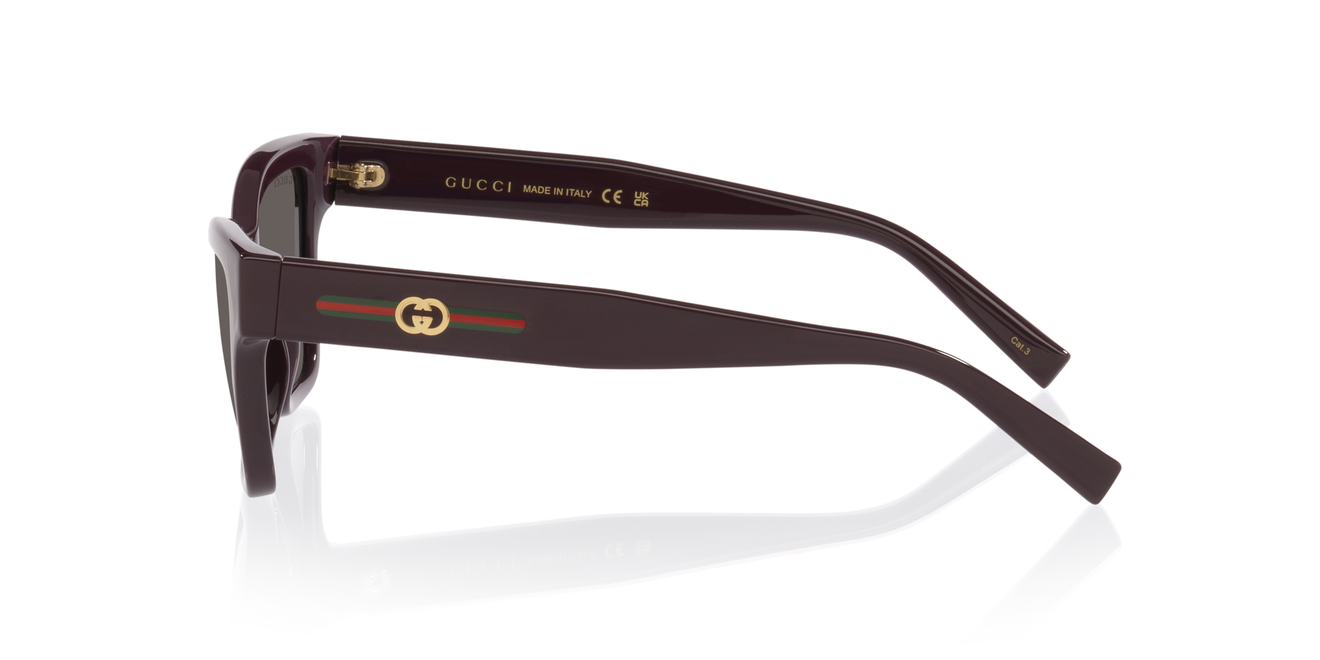 GG1982S Paars KunststofSunglass Frames van B24, Zijaanzicht