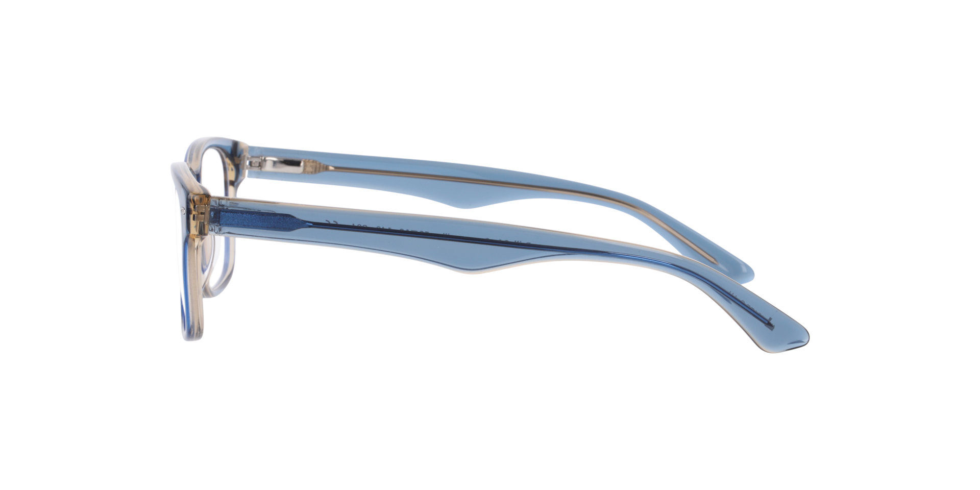 Summerville Crystal Blue & Crystal Grey AcetatEyeglass Frames von B24, Seitenansicht